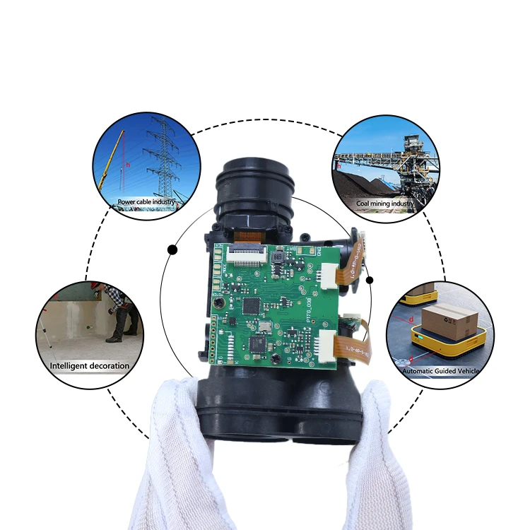 Invisible 1535nm Laser Range Finder Module UART Rangefinder Sensor 2000 Class 1 Laser Height Controller Sensor