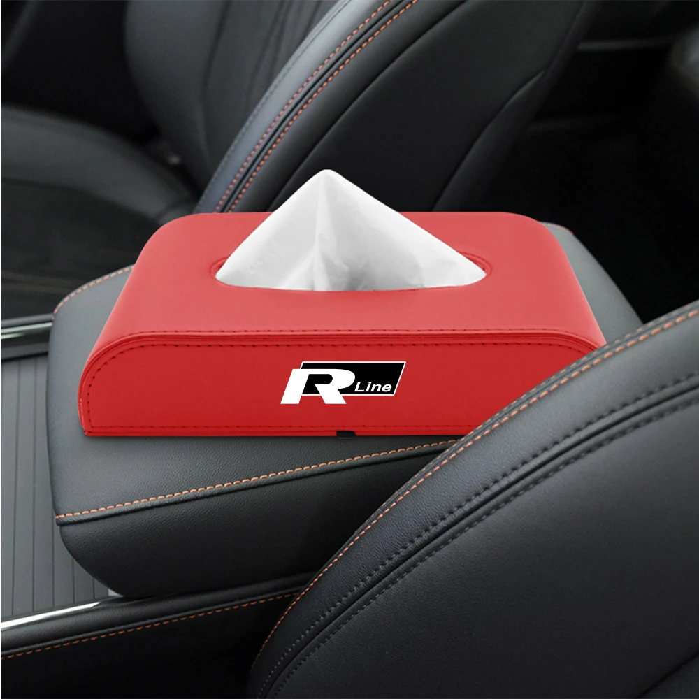 Car Tissue Box Universal Seat Center Console Armrest Box Accessorie For Volkswagen VW Jetta Golf Mk6 Scirocco Polo Touran Tiguan