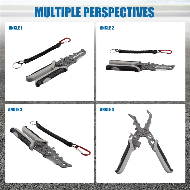 

WCS-3Pcs Multifunctional Elbow Wire Stripping Pliers With Spring Keychain, Multifunctional Elbow Wire Stripping Pliers