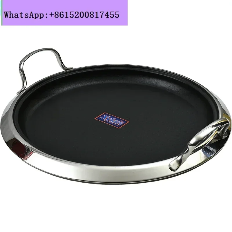 

18/10 stainless steel non-stick frying fish pizza frying pan 30CM