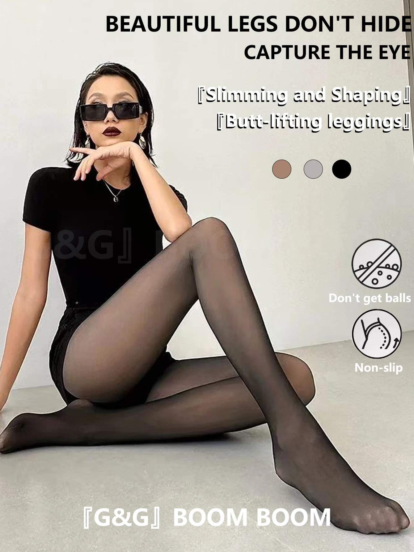 

Body Contouring Pantyhose - Elastic Shaping Tights for Women's Confident Daily Look