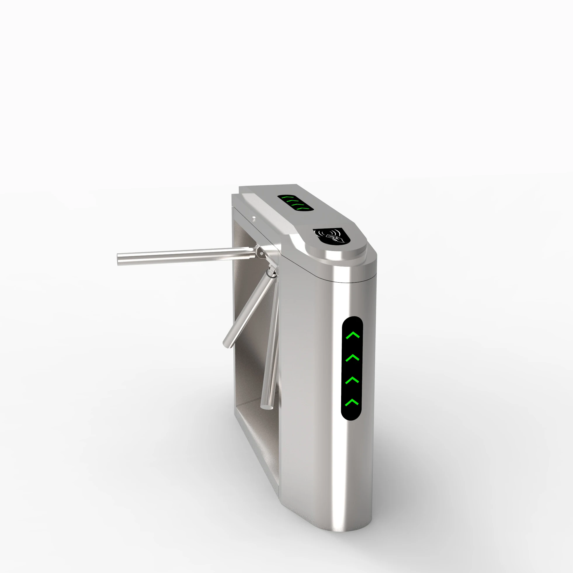

Outdoor Public Transport Entrance Solutions Pedestrian Control Ticket Scan Three Arm Security Turnstile
