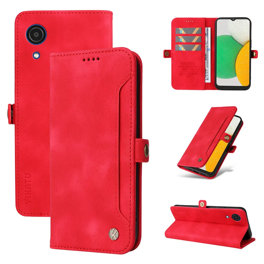 New Style A02S A03 Core A04 S Leather Flip Case Magnet Buckle Wallet Card Coque for Samsung Galaxy A04S Cover Phone A03S A04E 02