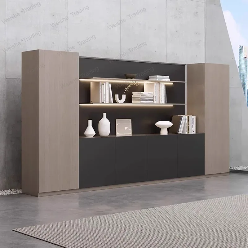 Filing Cabinet Gray Sandalwood File Bookcase File Storage Cabinet Office Background