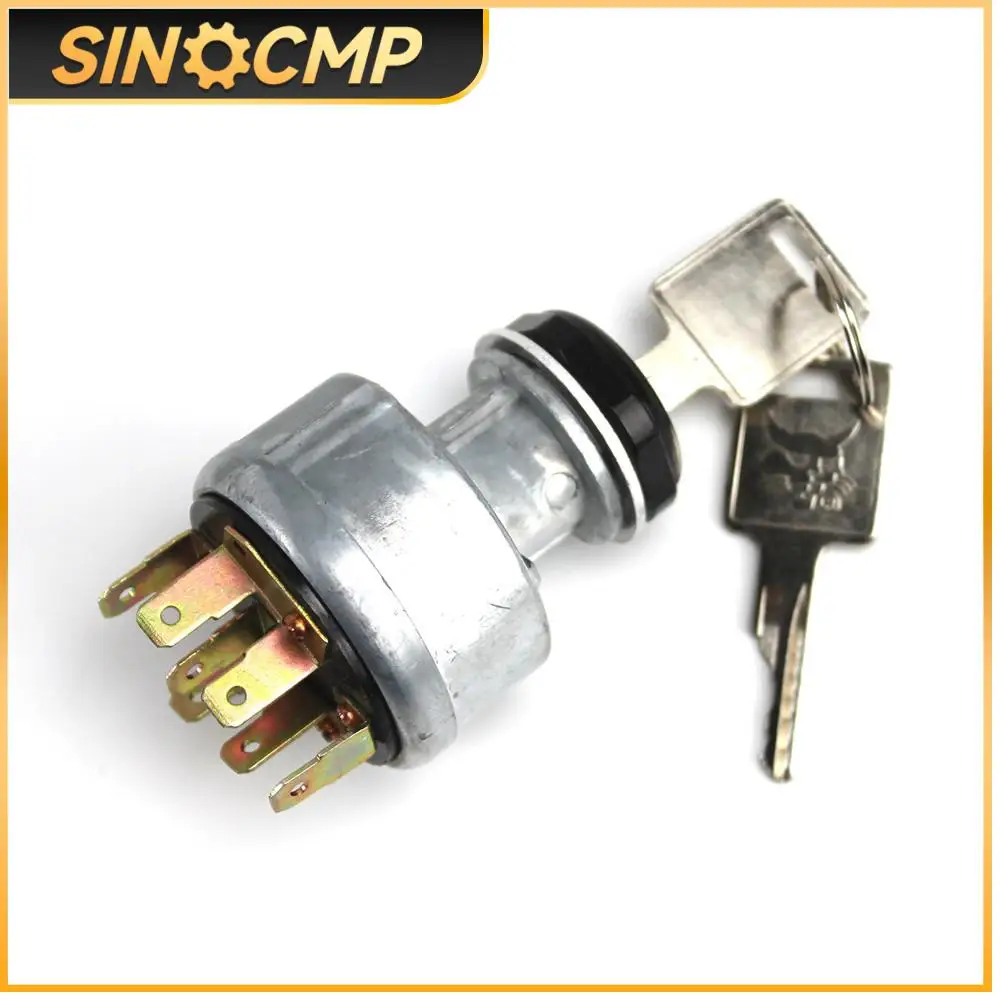 

2 Keys Ignition Switch 282775A1 D134737 A77312 L61053 For Case Skid Steer 760 921 1150G 1845C 5230 85XT