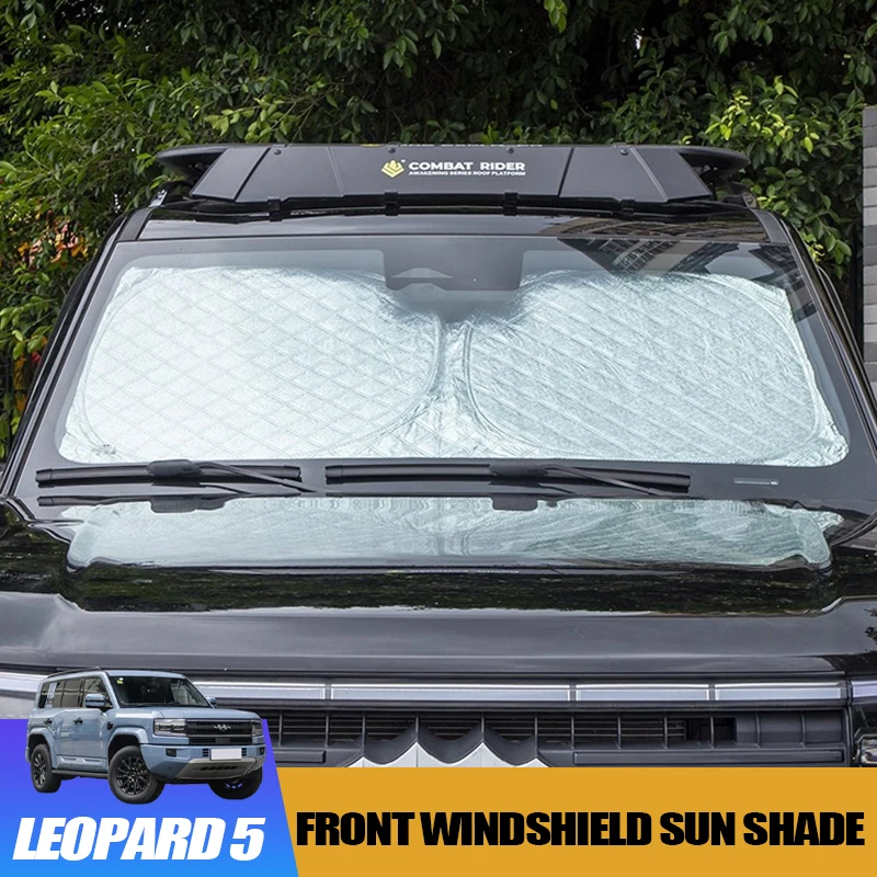 

Car Front Windshield Sun Shade for BYD Leopard 5 Sun Protection Heat Insulation Outdoor Camping Window Sun Curtain Accessories
