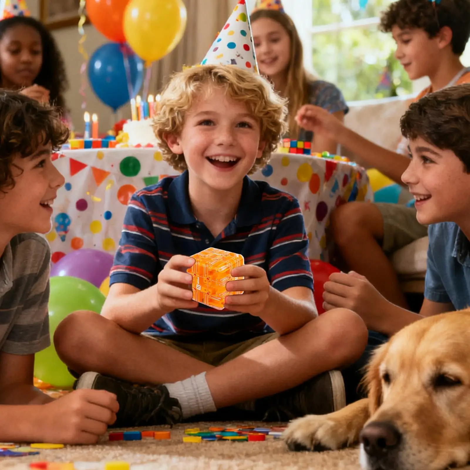 Bola Labirin 3D Interaktif Mainan Edukasi 3D Roller Ball Puzzle Kubus Labirin Untuk Kelas Pesta Ulang Tahun Sekolah Ruang Tunggu Keluarga