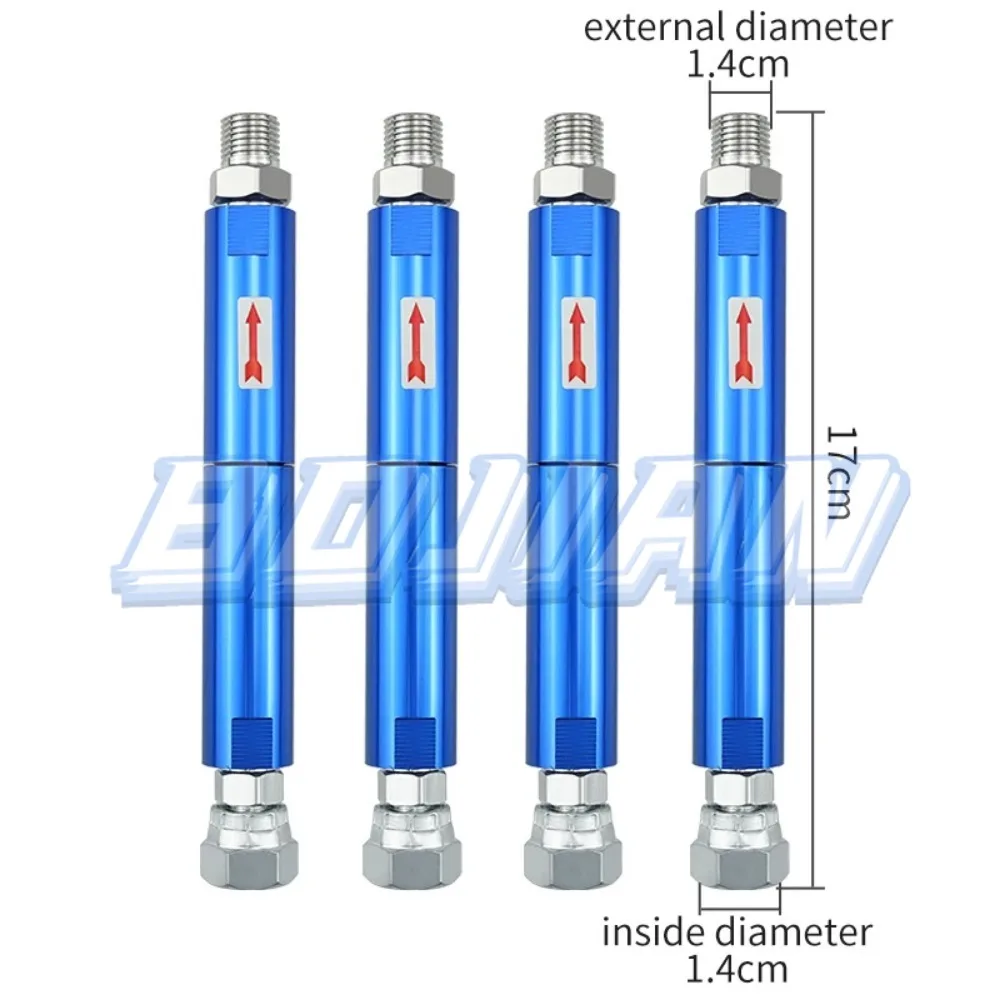 Blue Filter With Two Connector Joint Adapters Airless Paint Spray Gun Accessories