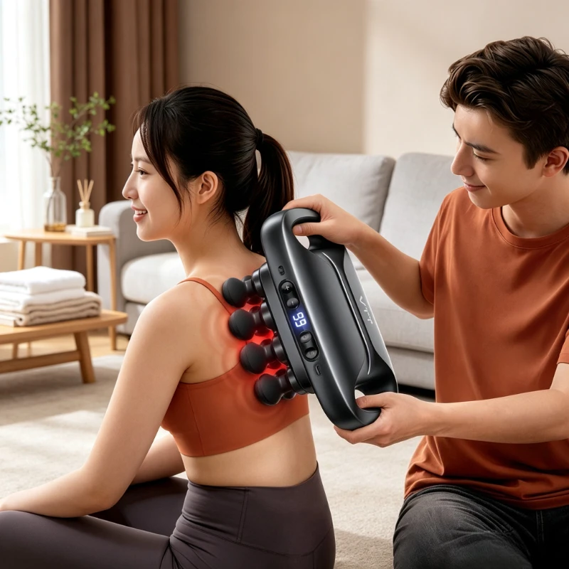 S11 Ultra 16 Head Massage Gun Automatic Kneading Large Area Muscle Massager for Legs Waist Back Full Body Home Use 마사지 기기