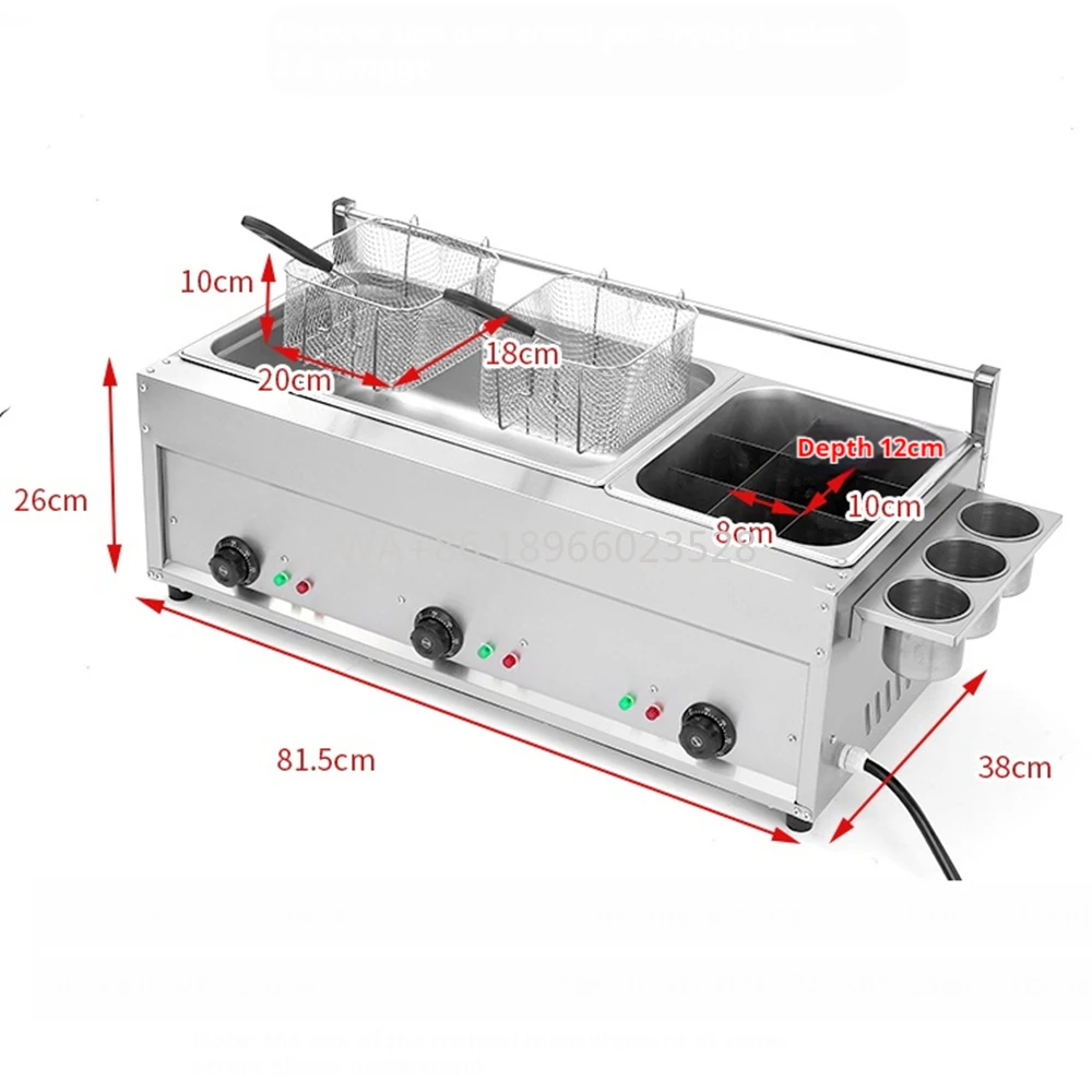 

Machine Deep Fryers Fried Chicken French Fries Restaurant Kitchen Tools Commercial 30l Large Capacity Big Electric Fryer
