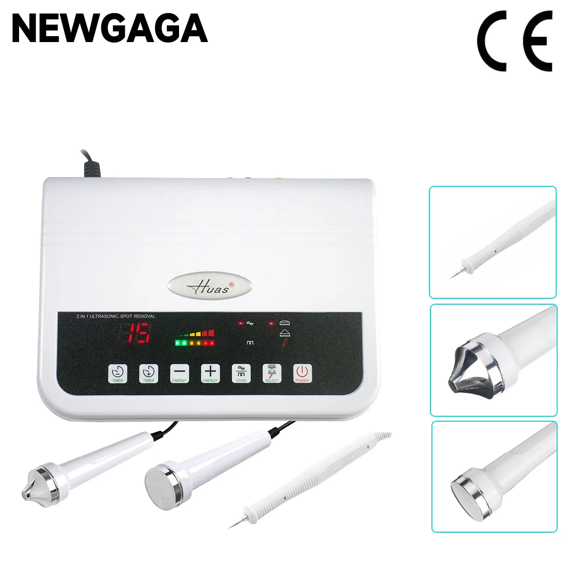 3 In 1 Ultrasonic Facial Machine Spot Tattoo Removal Anti Aging Ultrasound Face Beauty Device Skin Deep Cleaning Body Massager