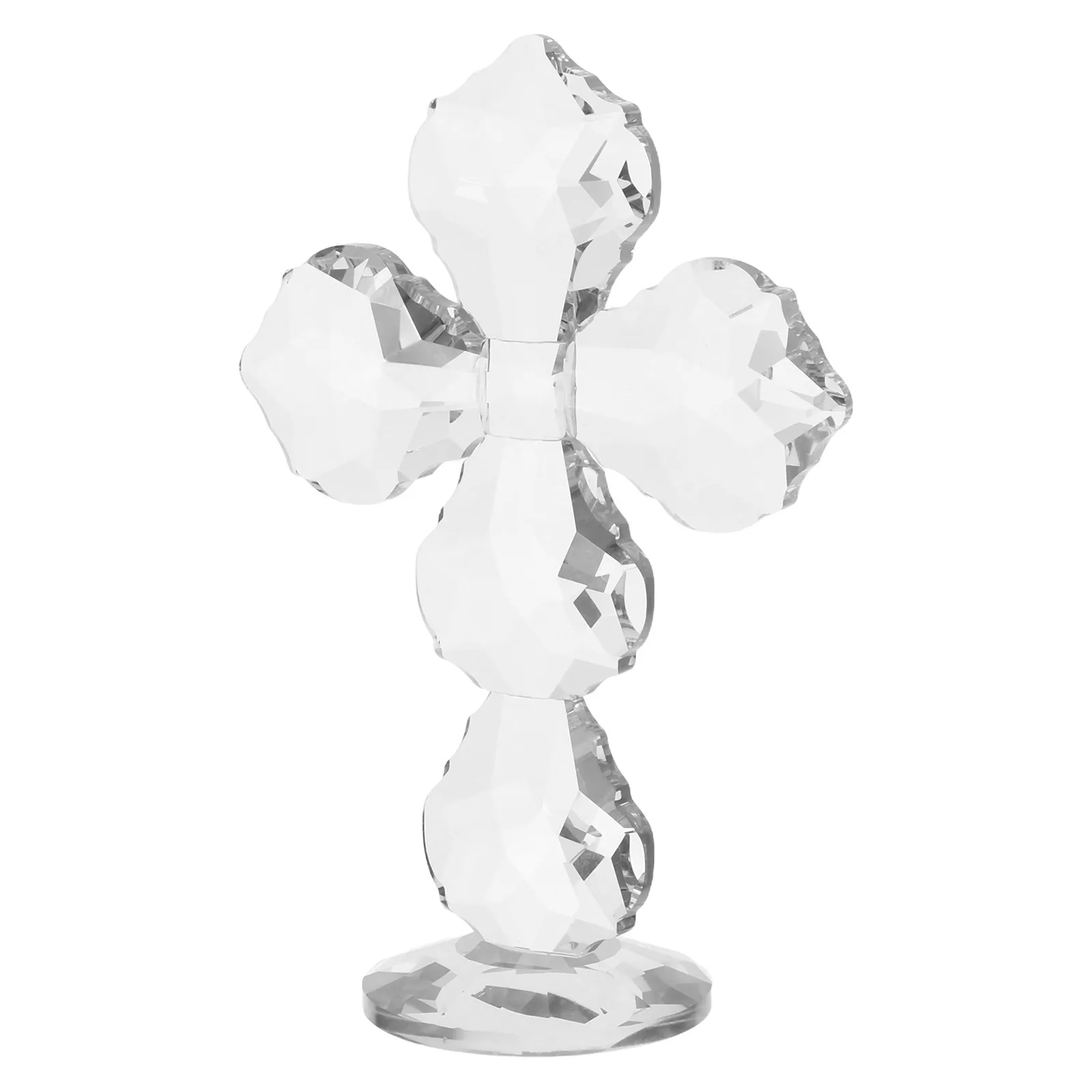 

Crystal Standing Decorative Handmade Glass Christian Desk Ornament Religious Home Office Christmas