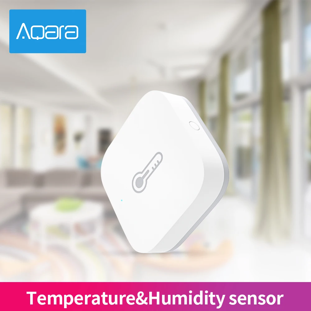 Aqara-Sensor ZigBee de inmersión de agua, Sensor inteligente de humedad y temperatura para puerta y ventana, para Mi Home HomeKit APP