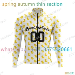 Love The Pain Spring Autumn Cycling Jersey Usa Bike Shirt Thin Long Sleeve Sweatshirt Team Bicycle Top Mtb Jacket Hombre Maillot