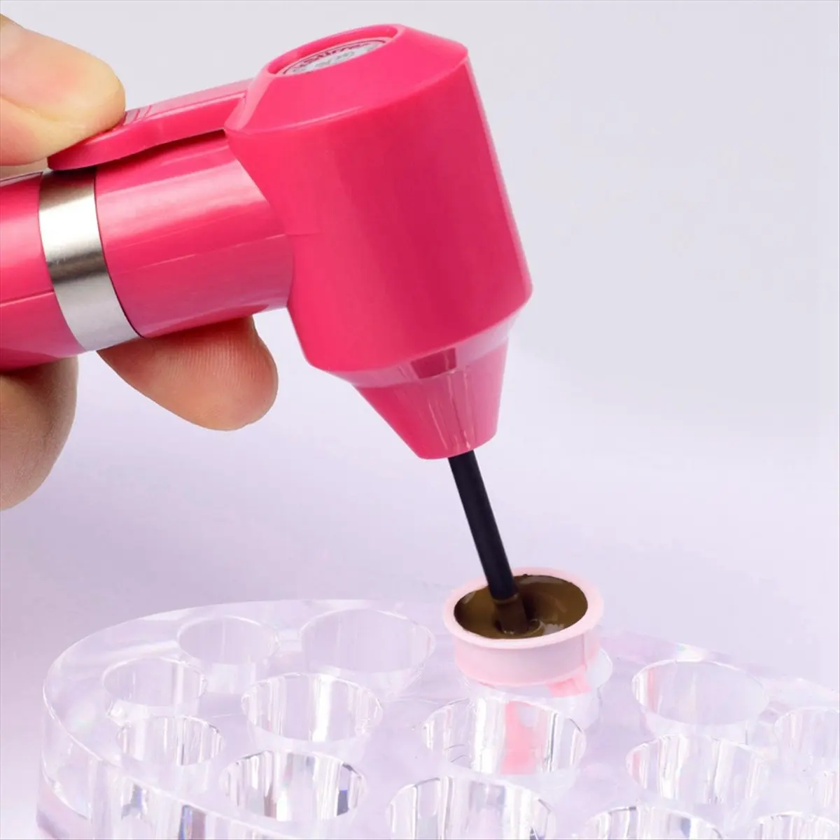 T34C Tattoo Ink Mixer Tattoo Pigment Mixer Permanent Makeup Pigment Blender with Sticks Art Color Tool Tattoo Accessories
