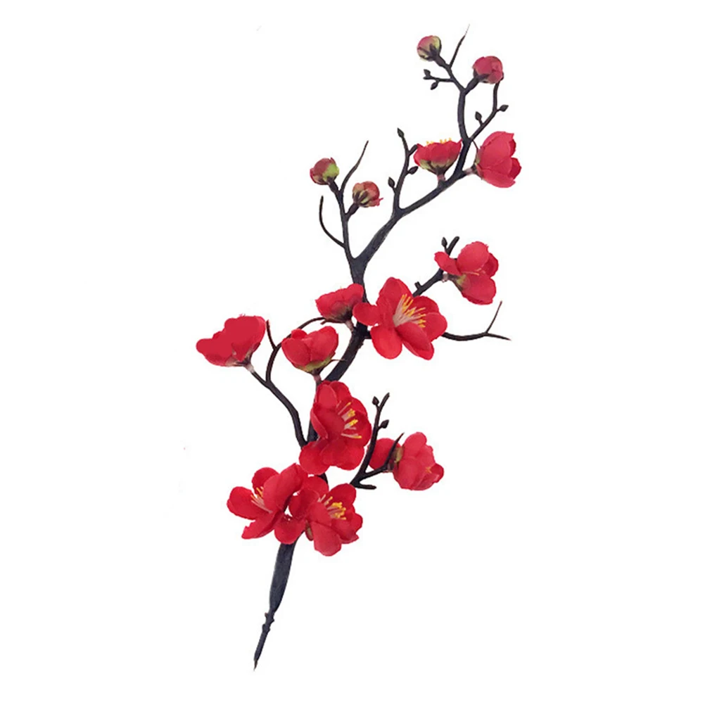 

2 Pcs Simulated Plum Blossom Card Arrangement Creative Cake Decorations Shape Topper Decorative Accessory Plant