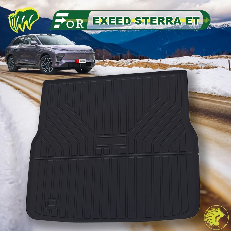 

For EXEED STERRA ET 2024 TPE Custom Fit Car Trunk Mat All Season Black Cargo Mat 3D Shaped Laser Measured Trunk Liners