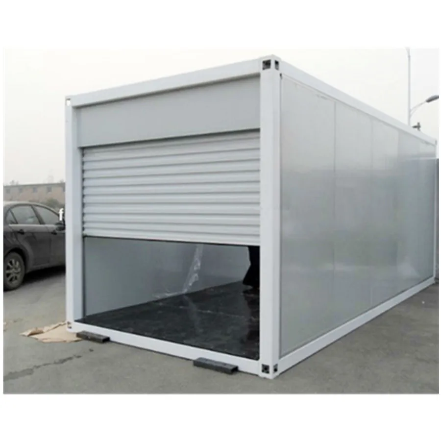 Marco de acero prefabricado Modular pequeño paquete plano portátil verano casas prefabricadas contenedor de barco almacén almacenamiento casas garaje
