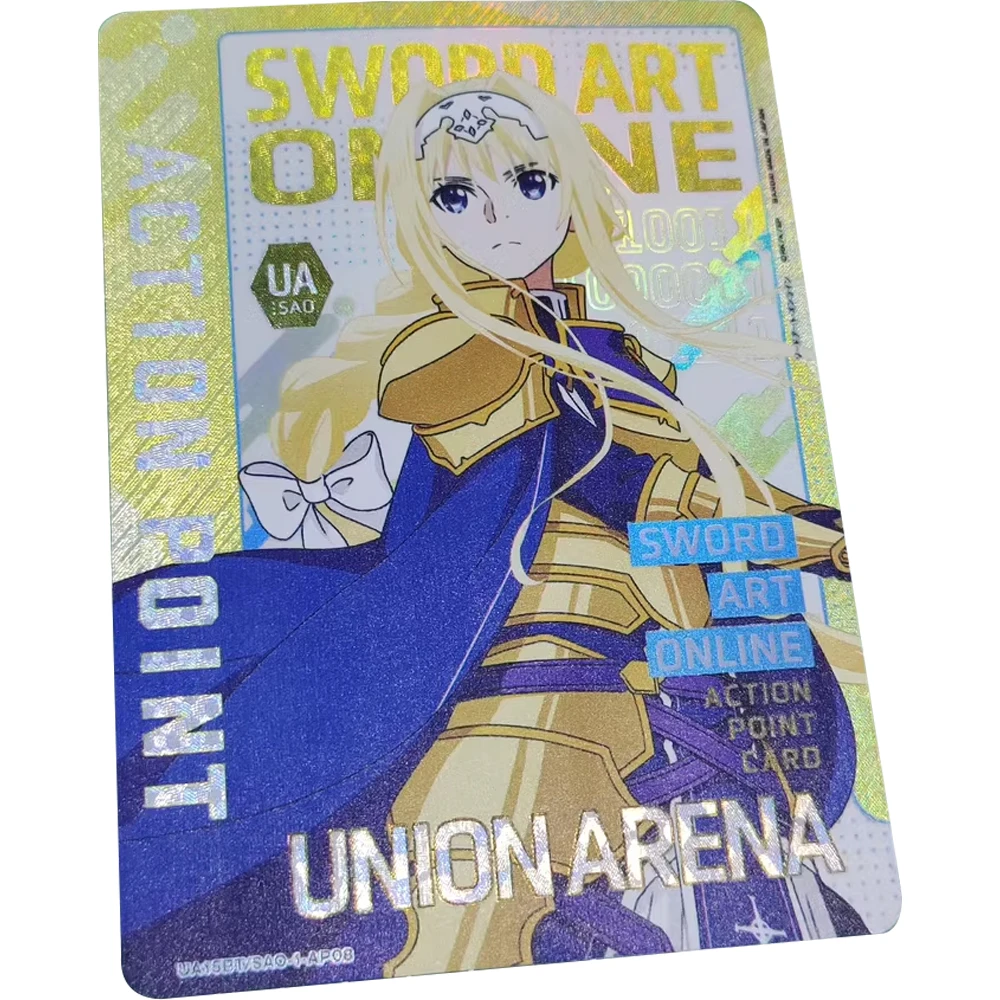 Anime UA UNION ARENA Collection Card Sword Art Online Alice Synthesis Thirty Textured Refractive Color Flash Child Gifts