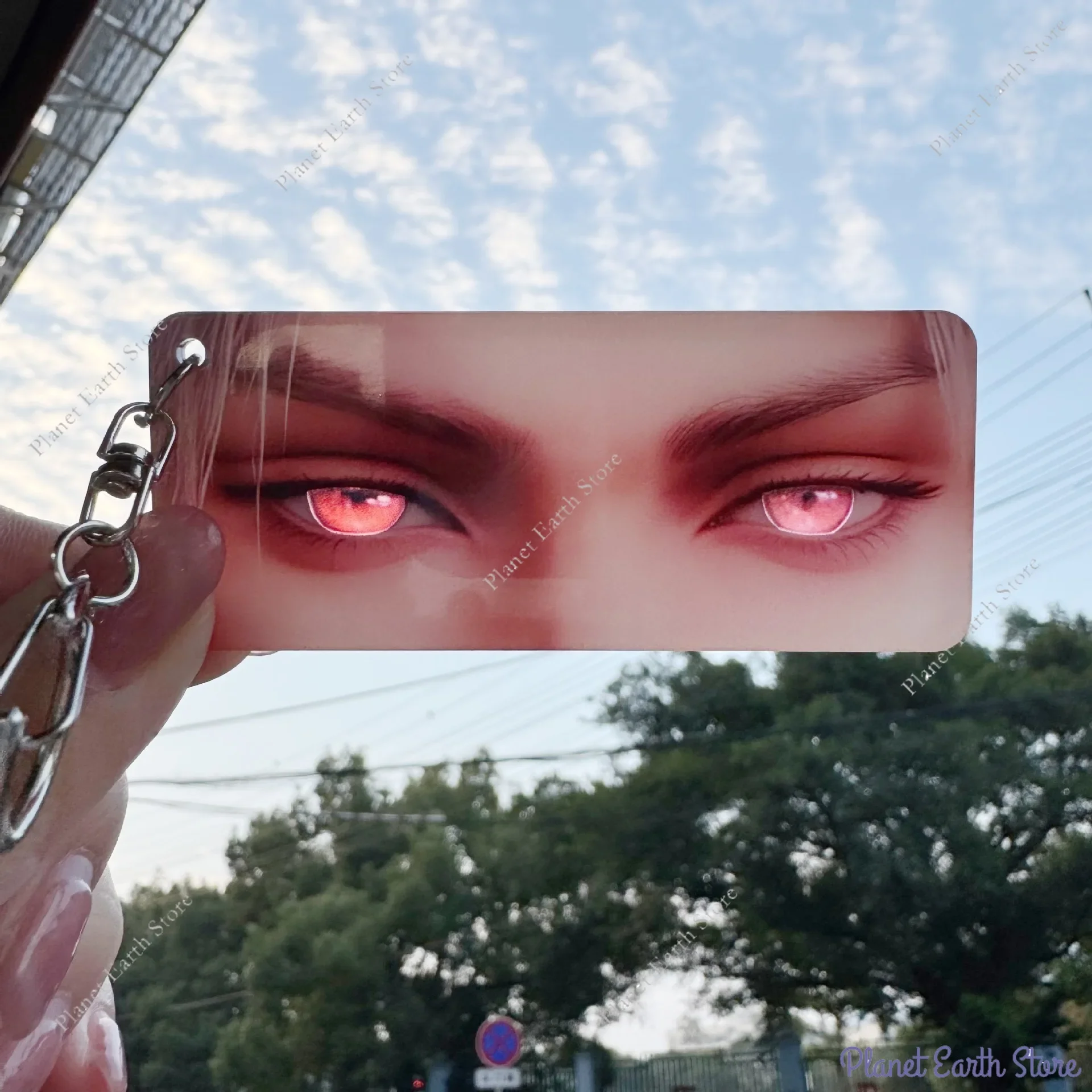 Game Love and Deepspace Xavier Zayne Rafayel Sylus Cosplay Key Chain Bookmarks Acrylic Eye Card Keychain Backpack Pendant