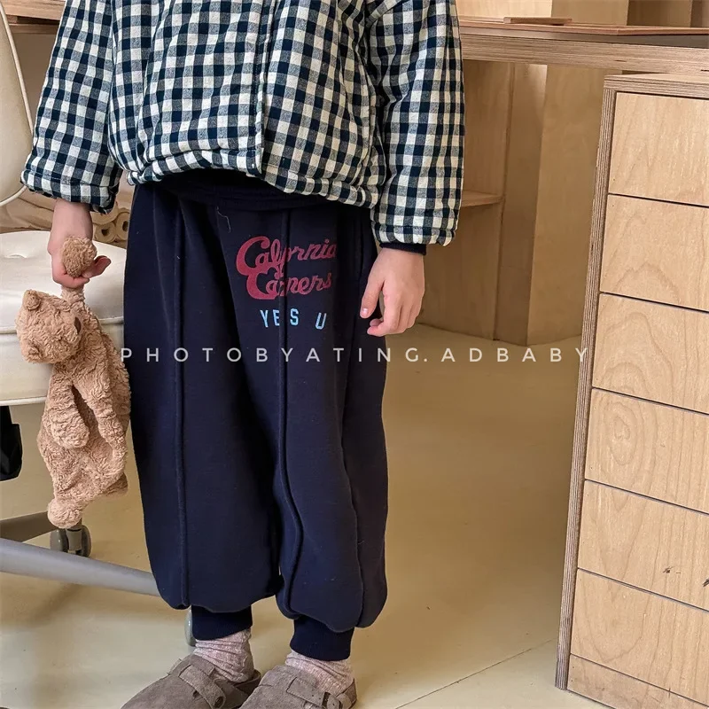 

Winter New Baby Boys Girls Warm Trousers Plus Thick Children's Loose Harem Pants Kids Clothes Infant Toddler Casual Sweatpants