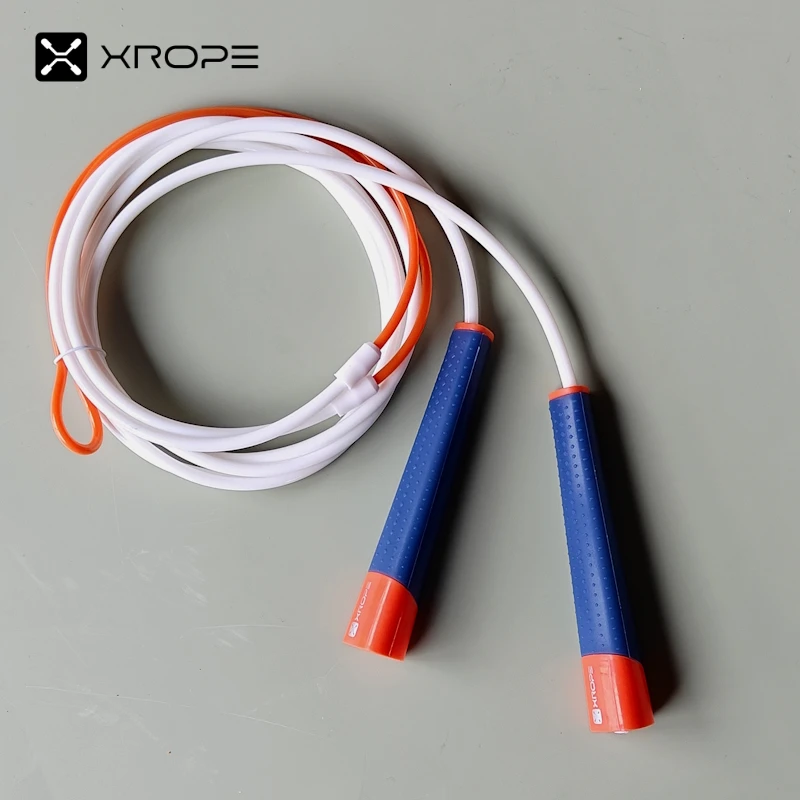 4.8mm to 3.5mm rope diameter change TPU material low air resistance  anti slid rubber coat jump skip rope crossfit skipping