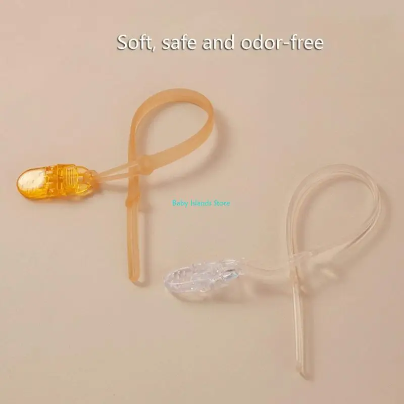 K92D سلاسل ناعمة مرنة لهاية حامل اللهاية لحديثي الولادة هدية استحمام BPAFree #3