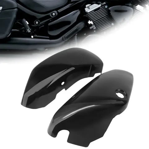 Черный Защитный Чехол Для Suzuki Boulevard Volusia C50 VL400 VL800, Левая И Правая Боковые Крышки Батарейного Отсека