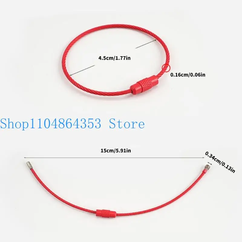 652f 10pc قفل المسمار النابض بالحياة حلقات مفاتيح مفاتيح DIY صنع النتائج المعدنية الحرفية #6