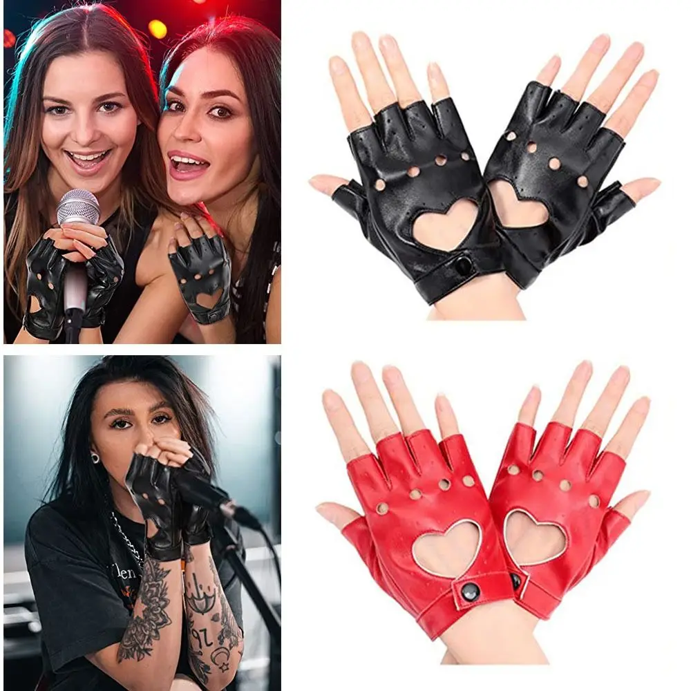 

Новые модные танцевальные варежки, варежки из искусственной кожи, женские перчатки для вождения, варежки для косплея, перчатки с пятью пальцами