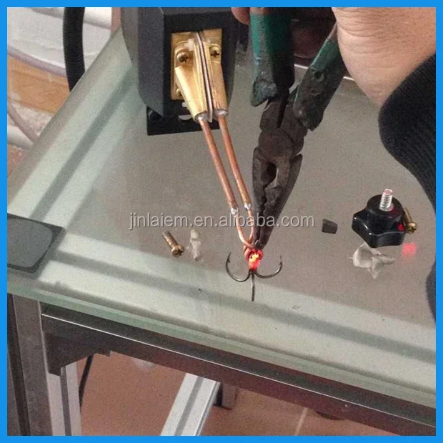 IGBT Metal Processing Brazing Fish Hook Induction Welding Heating Machine for Sale (JLCG-3)