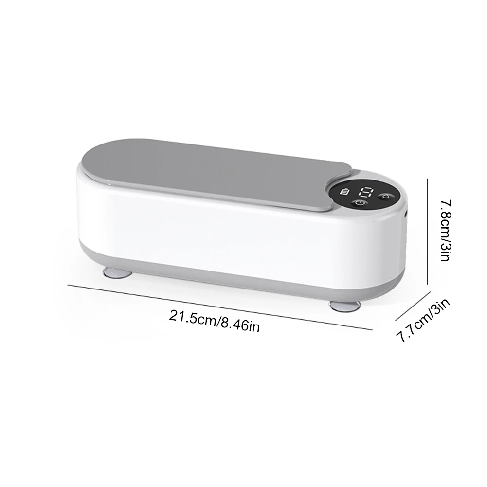 Ultrasonic Jewelry Cleaner Machine Multifunctional Glasses Cleaner Portable Cleaning Machine USB Rechargeable for Ring Necklaces
