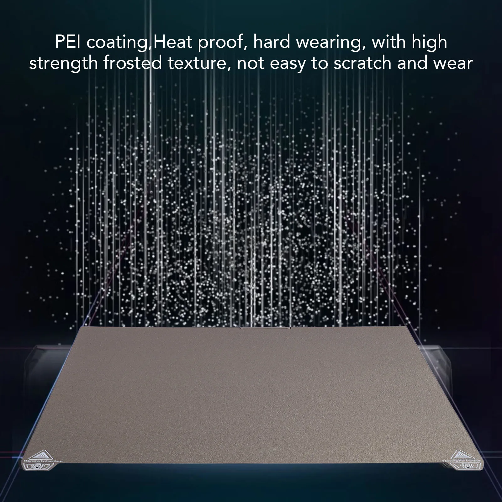 

PEI PEO Build Plate PEI PEO Build Plate 370x370mm Textured and Smoothly Double Sided Build Sheet for K2 PLUS PEI PEO Build Sheet