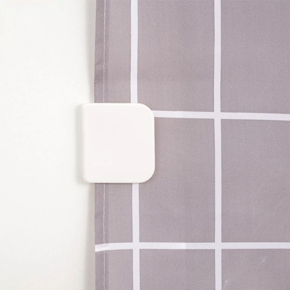 

12Pcs Self-Adhesive Shower Curtain Clips Bathroom Splash-Proof Curtain Liner Clips Shower Splash-Proof Guard