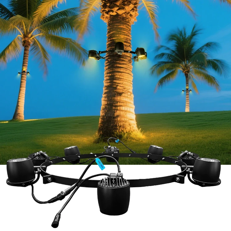 

80W IP68 Waterproof Garden Landscape Spotlight Self-Designed Lamp Head Adjustable Clamp LED Surrounding Hug Tree Light AC DC