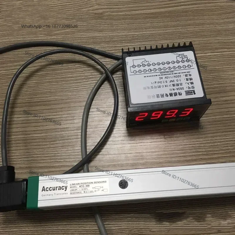 DS3A-N Ω Electronic Ruler Digital Display Meter Resistance Ruler Digital Display Meter Displacement Sensor Potentiometer