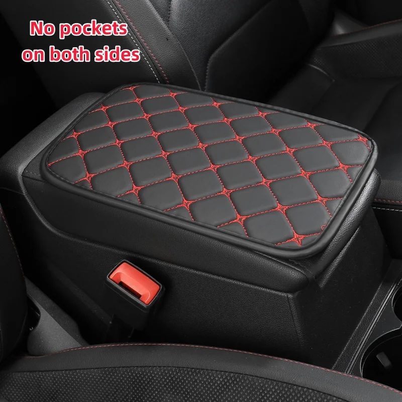 Four-Corner Star Stitching Center Console Cover - Non-Slip PU Leather, Easy Installation, All-Season Use, Premium Car Gift
