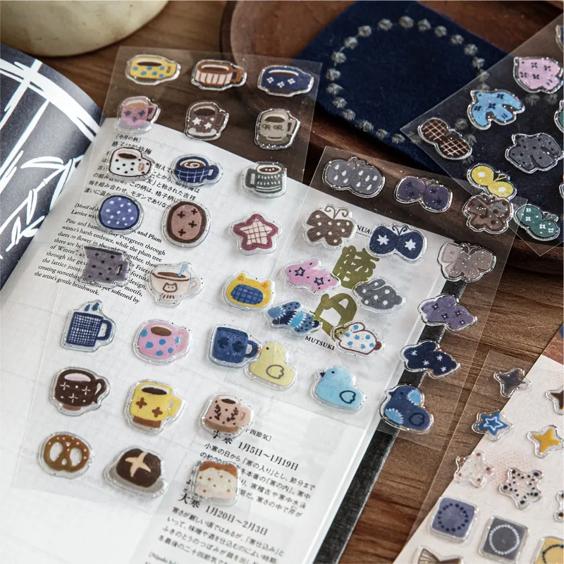 

INS 3D Puffy Jelly Stickers Cute Cartoon Animal Design Decal for DIY Journal Scrapbook Photo Cards Sweet Star Bird Bow Sticker