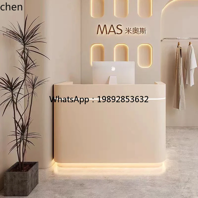 WW Cream Style Modern Simple Small Women's Clothing Store Barber Shop Beauty Salon checkout page