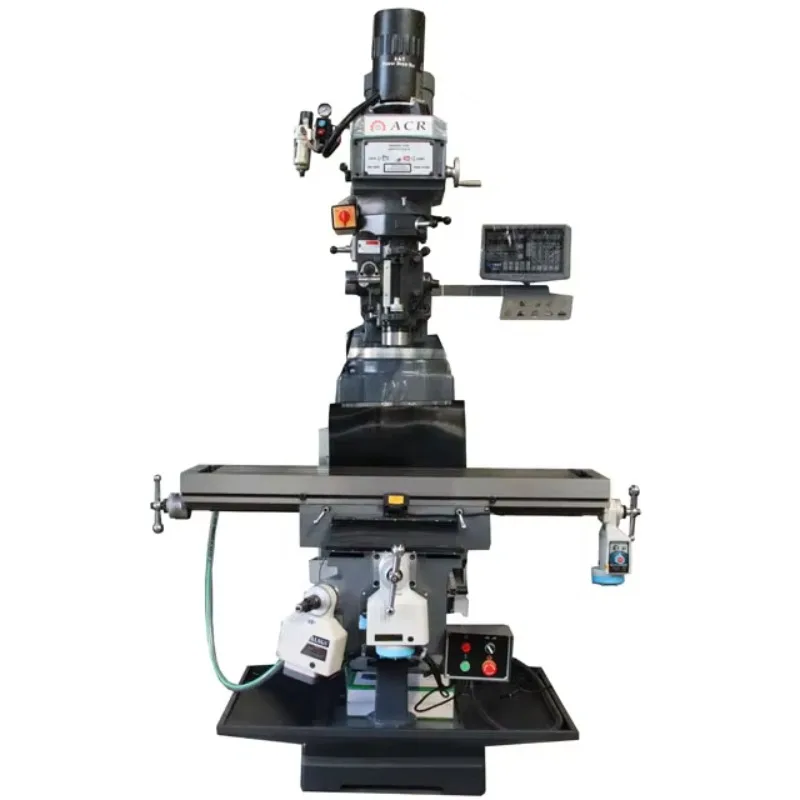 China Factory 5H Vertical Milling Machine Spindle Pneumatic Locking NT40 Spindle Speed Range 65-4500rpm Milling Head Rotation
