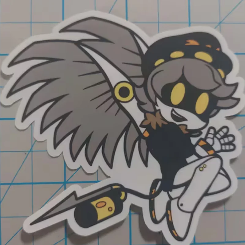 GLITCH Murder Drones Main Characters Glossy Waterproof Stickers Cute Anime Cosplay Accessories For Laptop Water Bottle Luggage