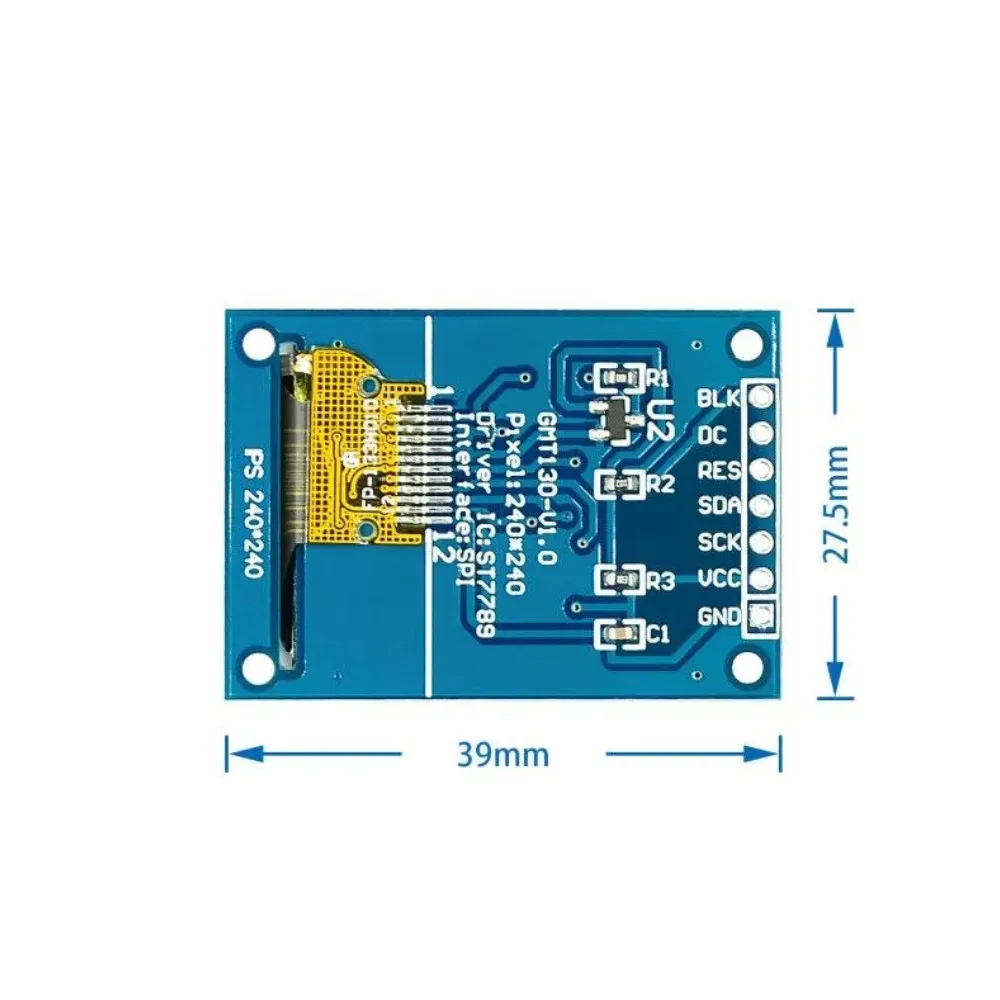 TFT Display 0.96 / 1.3 inch IPS 7P SPI HD 65K Full Color LCD Module ST7735 Drive IC 80*160 (Not OLED) For Arduino