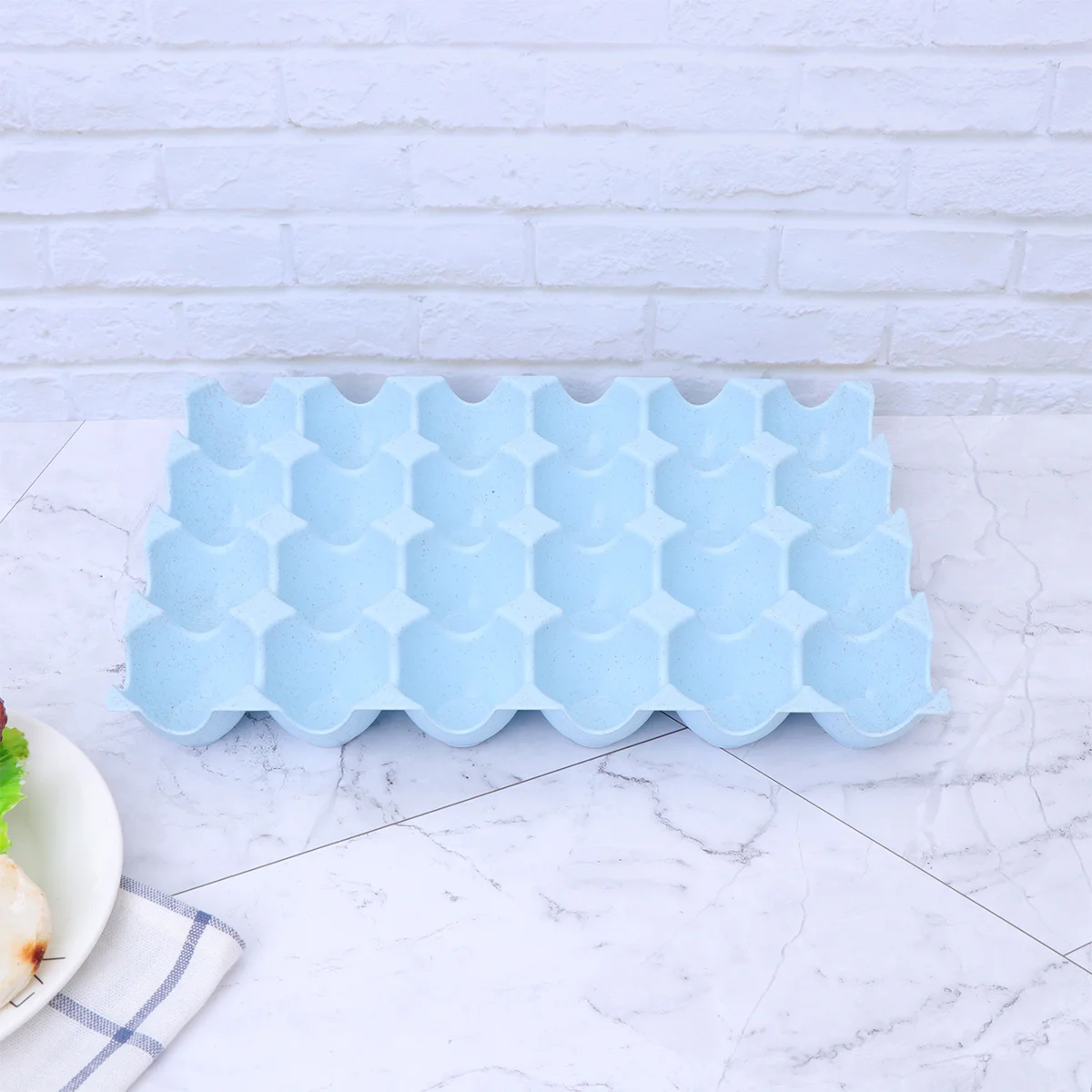 

Egg Storage Box Holder Organizer Thickened Stackable Wheat Straw Refrigerator Egg Storage Box Breakage Proof