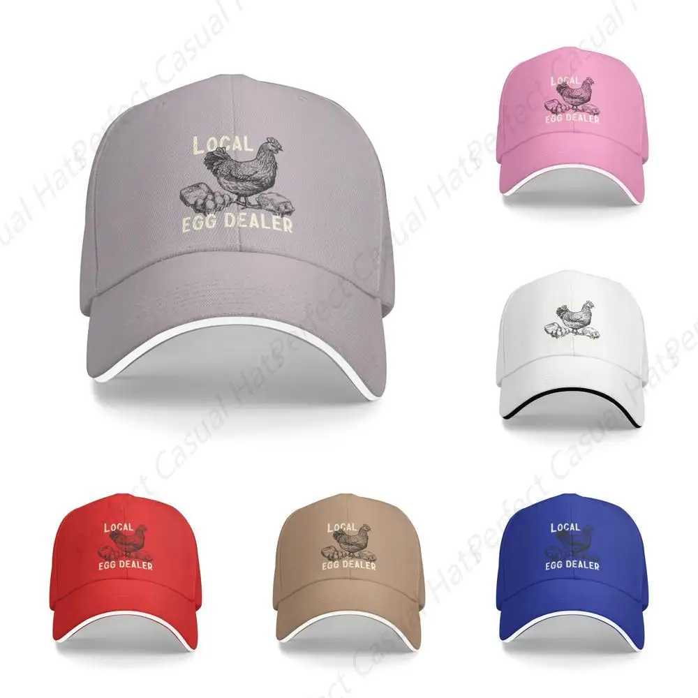 

Classic Local Egg Dealer Printing Hat Baseball Peaked Cap Unisex Sandwich Caps Cowboy Hat Men Women Outdoor Sport Sun Visor