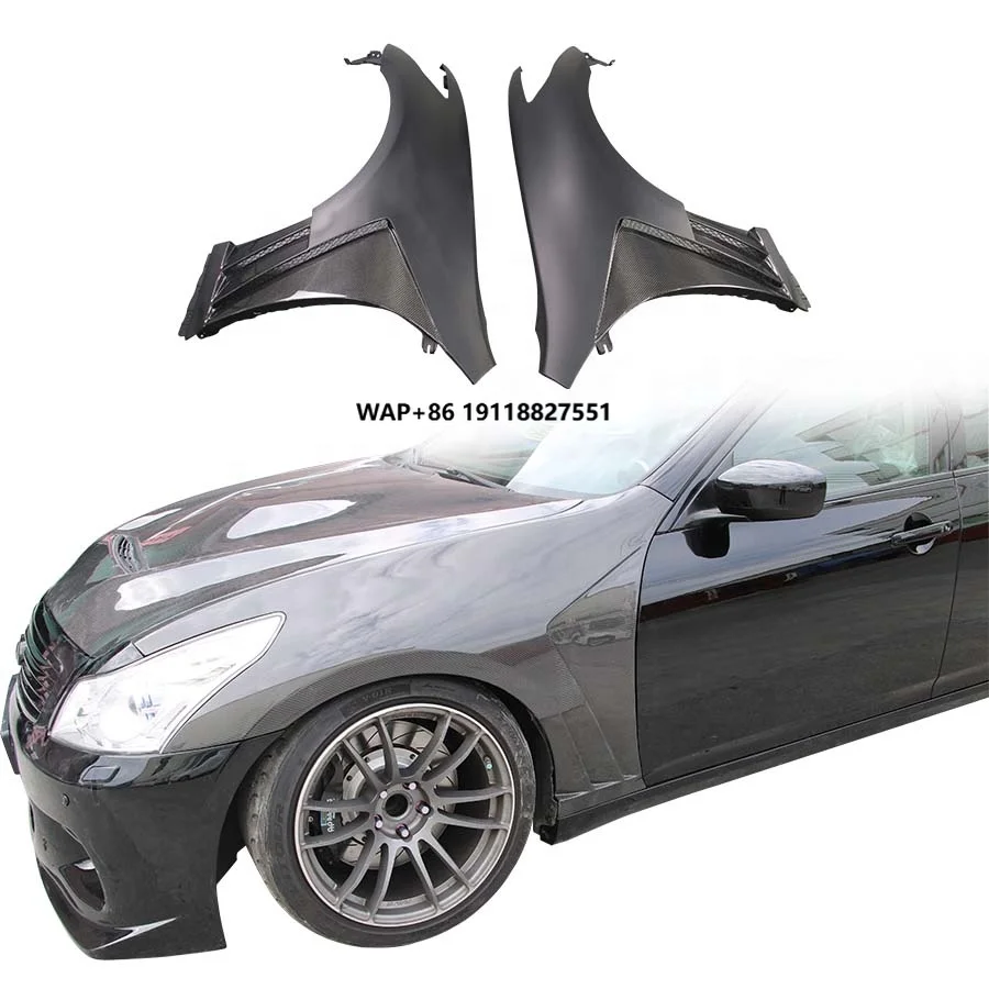 

Half Carbon Fiber Front Fender for25 G37 Q40 Sedan Body Kits Accessories for 4 Door Sedan