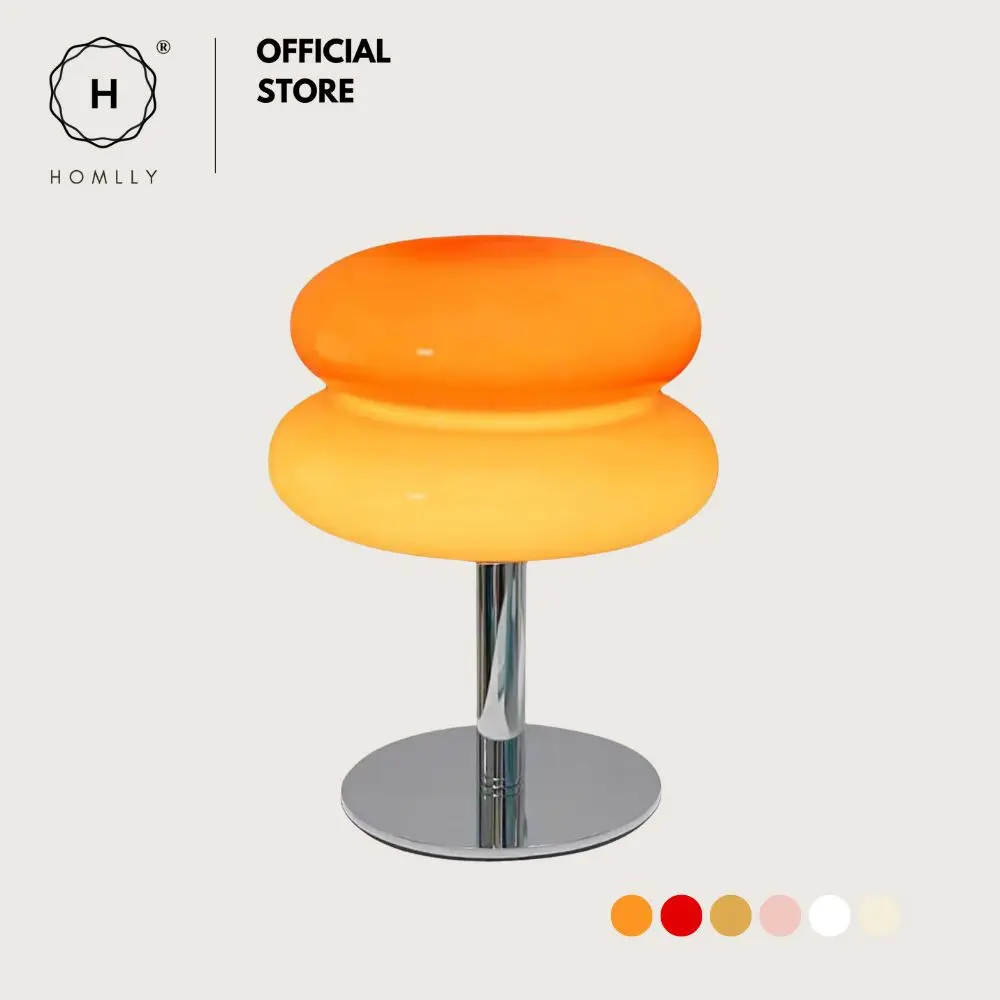 

Homlly Mid Century Macaron Glass Table Lamp table lamps