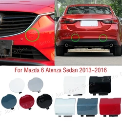 Tampa do gancho de reboque dianteiro e traseiro do carro para Mazda 6 Atenza Sedan 2013 2014 2015 2016, Trailer Hauling Lid Eye Lid