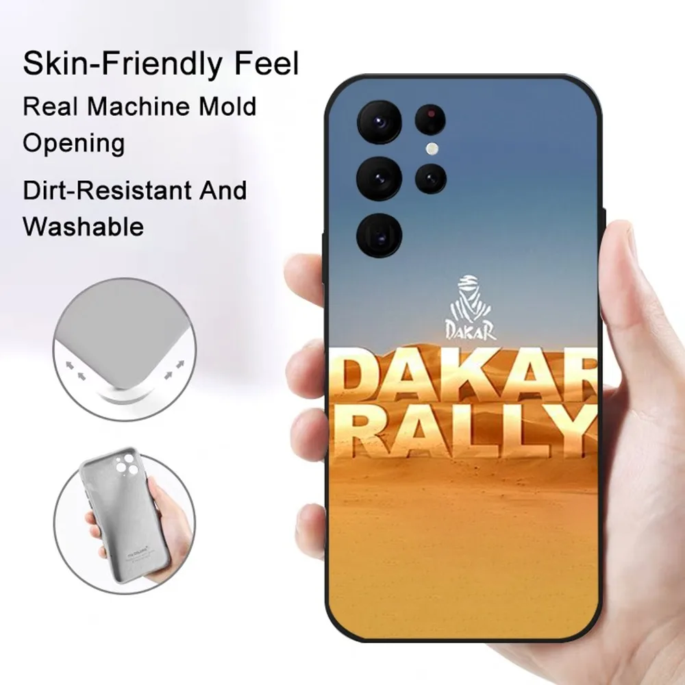 Rally D-Dakar Logo Phone Case Samsung S series s20 s21 s22 s23 s24 FE Plus Ultra TPU Soft to Skin-friendly case