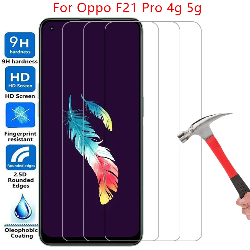 phone case for oppo f21 pro 4g 5g tempered glass screen protector on oppof21 f 21 21f f21pro back cover 360 opp opo oppa appo