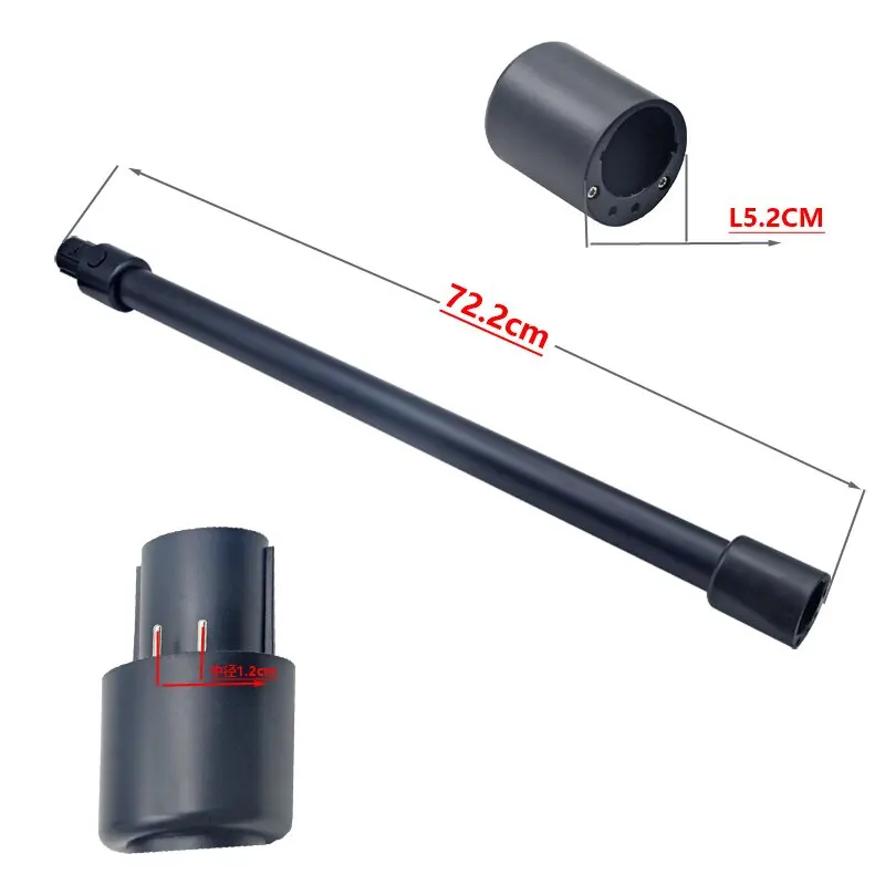 For H10 R20 R30 Z30 Z40 V16 Vacuum Cleaner Extension Pole Extended Metal Conductive Tube Vacuum Cleaner Parts